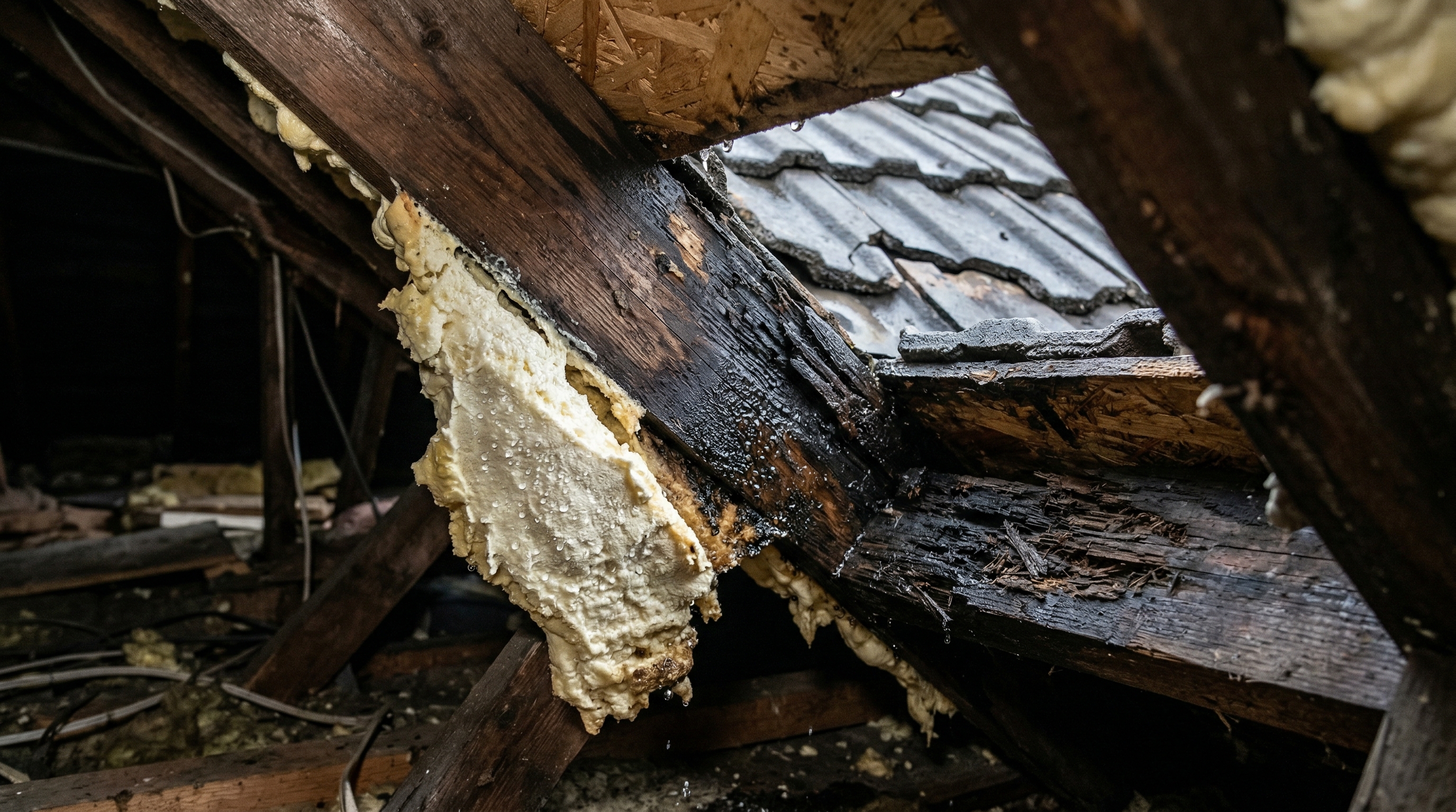 Spray foam insulation causing condensation damage on UK roof timbers